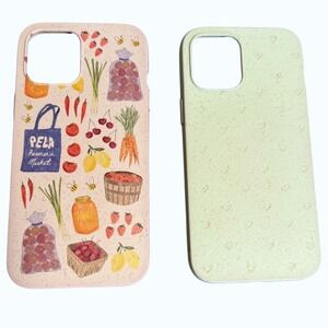 Pela Phone Case 2 Lot Fits iPhone 12 Pro Max Sage Green Hearts London Fog Market
